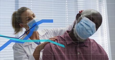 Healthcare Professional Assisting Patient with Therapeutic Exercise