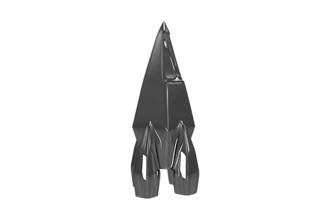 sleek transparent metallic rocketship design for sci-fi projects - Download Free Stock Videos Pikwizard.com