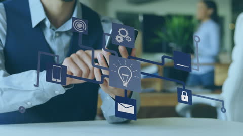 Digital Business Technology and Connectivity Concept