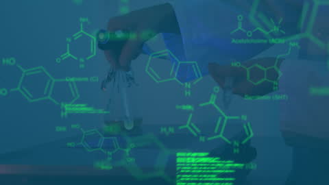 Biotechnology Concept Showing Scientific Data and Experimentation