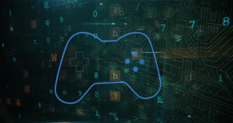 Digital Interface with Game Controller Overlay