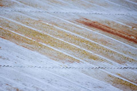 Abstract texture of weathered roof panels