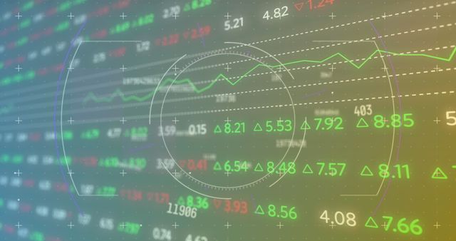 Abstract Financial Data Display with Metrics and Charts - Download Free Stock Images Pikwizard.com