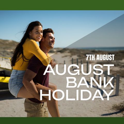 Couple Enjoying August Bank Holiday Beach Getaway