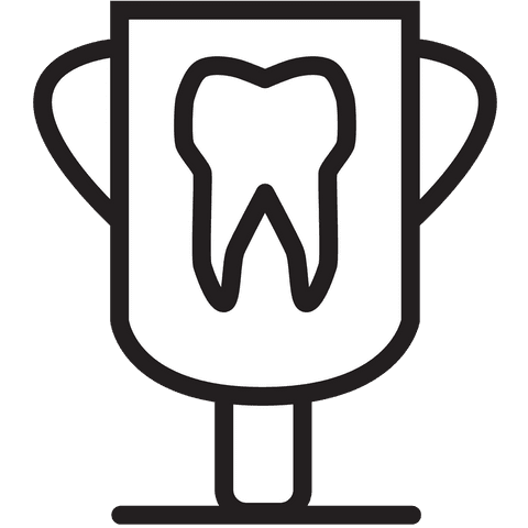 transparent cup icon with tooth symbol: celebration of dental achievement - Download Free Stock Videos Pikwizard.com