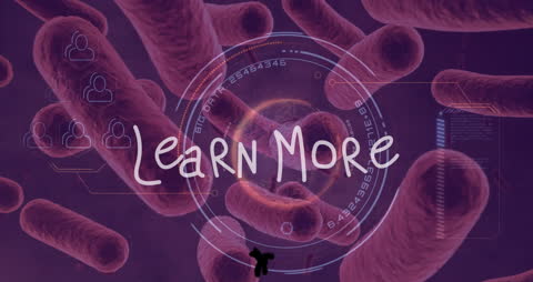 Digital Interface with Virus Cells Animation