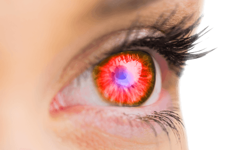 transparent close-up of red glowing female eye for fantasy concepts - Download Free Stock Videos Pikwizard.com