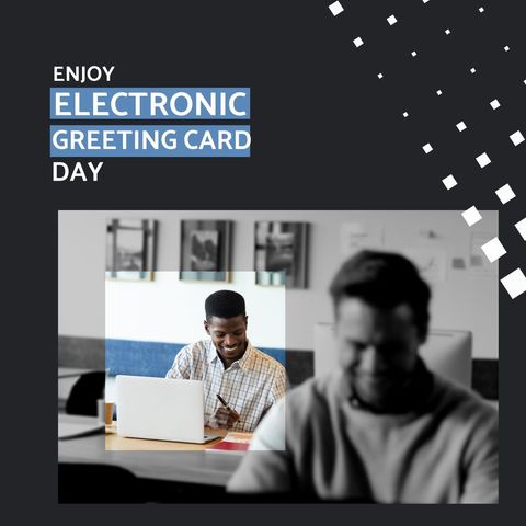 celebrating electronic greeting card day with enthusiasm - Download Free Stock Templates Pikwizard.com