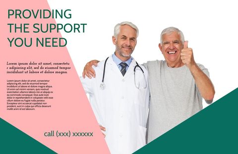 Smiling Doctor with Happy Patient Promoting Trust in Healthcare