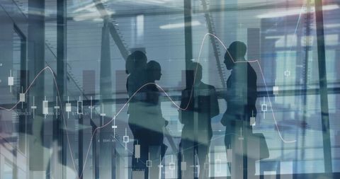 Global Business Team Analyzing Dynamic Financial Data in Modern Office - Download Free Stock Images Pikwizard.com