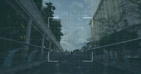 Financial data processing over walking city commuters