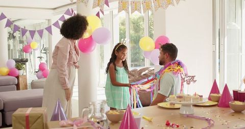 Family Birthday Celebration at Home with Festive Joy and Togetherness