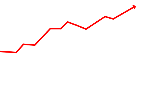 Rising Red Statistical Arrow on Transparent Background - Download Free Stock Videos Pikwizard.com