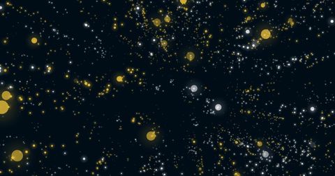 Abstract Dynamic Light Pattern on Dark Background