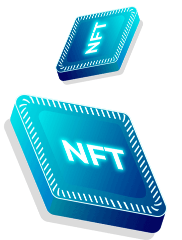 floating 3d nft blocks with gradient glow on transparent background - Download Free Stock Videos Pikwizard.com