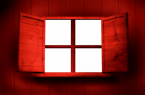 Red Wooden Window on Transparent Background Illustration - Download Free Stock Videos Pikwizard.com
