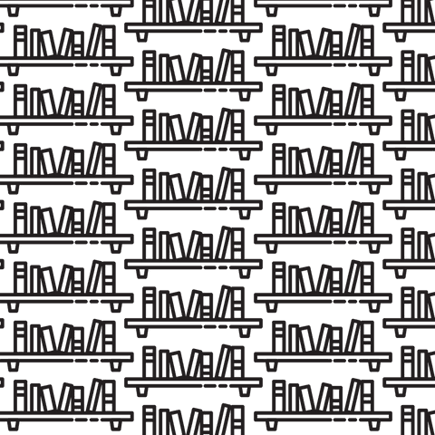 Seamless Pattern of Books on Bookshelf Design Transparent Background - Download Free Stock Videos Pikwizard.com