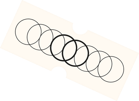 abstract geometric overlapping rings on ticket designs - Download Free Stock Videos Pikwizard.com