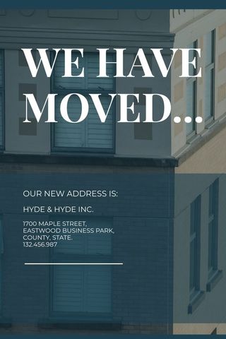 Business Relocation Announcement with Building Facade - Download Free Stock Templates Pikwizard.com