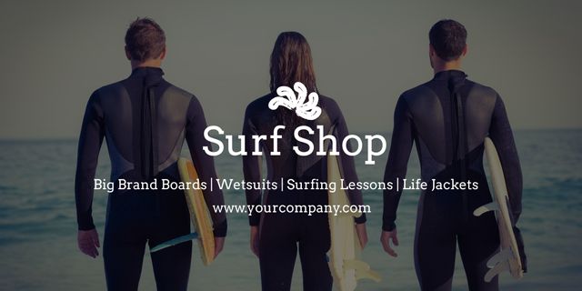 Surfers Ready for Adventure Looking at Ocean Waves in Wetsuits - Download Free Stock Templates Pikwizard.com