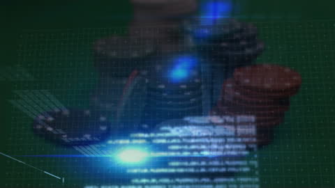 Digital Data Processing Over Casino Chip Stack