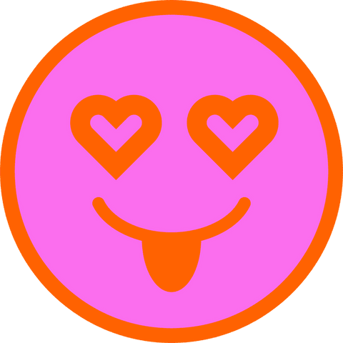 Transparent Playful Pink Emoji with Heart Eyes and Tongue - Download Free Stock Videos Pikwizard.com