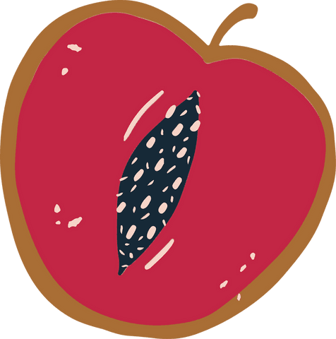 Abstract Plum Half with Speckled Pit on Transparent Background - Download Free Stock Videos Pikwizard.com