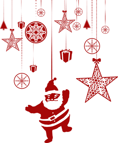 transparent hanging red christmas ornaments with santa - Download Free Stock Videos Pikwizard.com