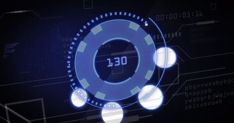 Futuristic Digital Loading Interface in Blue Tones - Download Free Stock Images Pikwizard.com
