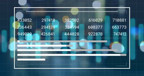 Analyzing Financial Data Over Futuristic City Background