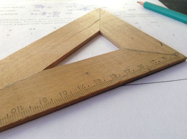 Wooden Triangle Ruler and Pencil on Math Worksheet - Download Free Stock Images Pikwizard.com