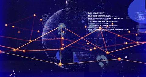 global data networks and digital interfaces concept - Download Free Stock Images Pikwizard.com