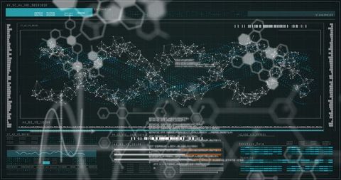 Digital Human Biology Data Interface Display - Download Free Stock Images Pikwizard.com