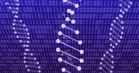 Digital DNA with Binary Code from Data Processing Concept - Download Free Stock Images Pikwizard.com