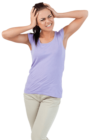 Transparent Woman Suffering Headache Stress Relief Concept - Download Free Stock Videos Pikwizard.com