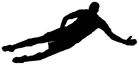 Transparent Silhouette of Male Goalkeeper in Action - Download Free Stock Videos Pikwizard.com