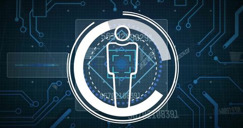 Digital Data Integration with AI Human Icon on Network Grid - Download Free Stock Images Pikwizard.com