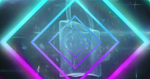 Global Network Animation with Digital Interface Virtual Effect