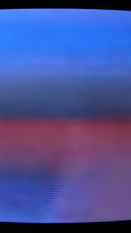 Handheld Vertical Video Capturing TV Color Bands and Scanlines on Display Bezel