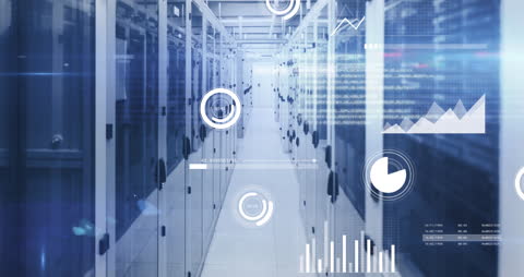 Futuristic Data Processing on Server Racks in a Modern Datacenter