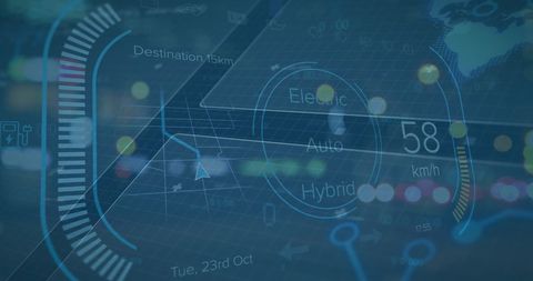 Futuristic Digital Interface with Data Analytics Imagery - Download Free Stock Images Pikwizard.com