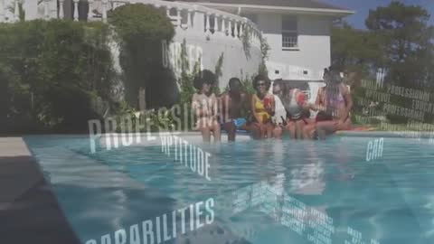 Diverse Group Collaborating by Pool with Professional Skills Overlay