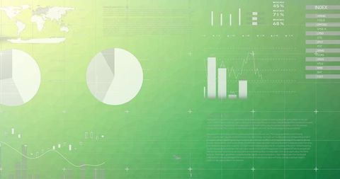 Futuristic Data Analytics Dashboard with Global Map - Download Free Stock Images Pikwizard.com