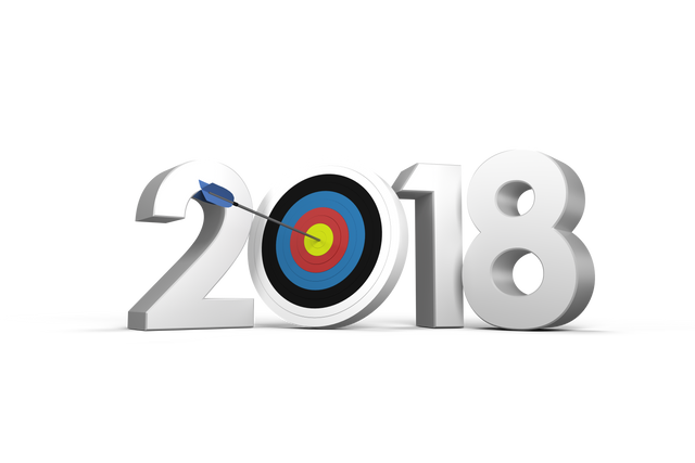 2018 symbol with transparent target bullseye concept - Download Free Stock Videos Pikwizard.com