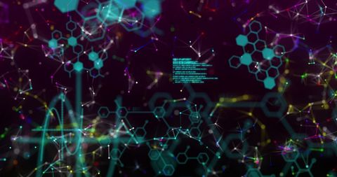 Abstract Digital Interface with Data Networks and Graphs - Download Free Stock Images Pikwizard.com