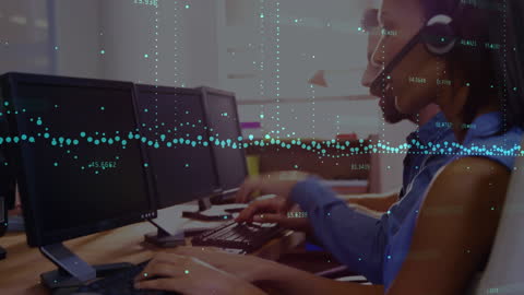 Diverse Consultants Analyzing Data with Financial Graphs