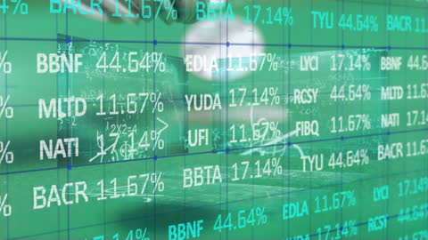 Digital Financial Market Interface with Stock Data and Equations
