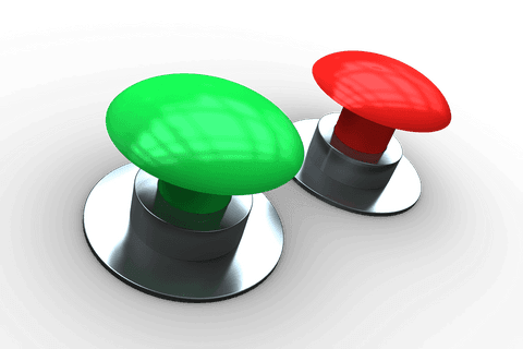 transparent red and green buttons for control concepts - Download Free Stock Videos Pikwizard.com