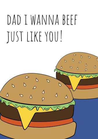 playful cartoon burgers highlighting father-child bond - Download Free Stock Templates Pikwizard.com