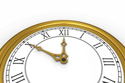 transparent gold clock with roman numerals on png - Download Free Stock Videos Pikwizard.com